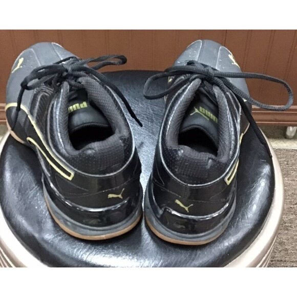 Women’s Black Lace Up Puma Athletic Running Shoes Size 8 - Picture 3 of 5